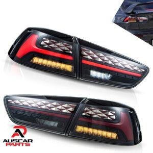 Smoked VLAND Tail Lights For Mitsubishi Lancer EVO X 2008 - 2020 Pair