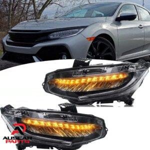 VLAND Headlights For Honda Civic 2016-2021 Pair