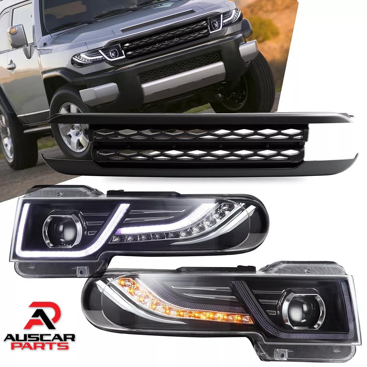 Silver VLAND Headlights For 2007 - 2015 Toyota FJ Cruiser Pair - Image 10