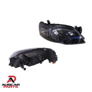 Black Headlights Pair For Ford Falcon BF MK2 XT Brand New Replacement Set