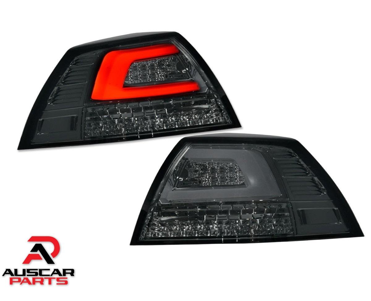 2x Smoke Black Tail Lights Sequential Pair Holden Commodore VE Series 1 & 2