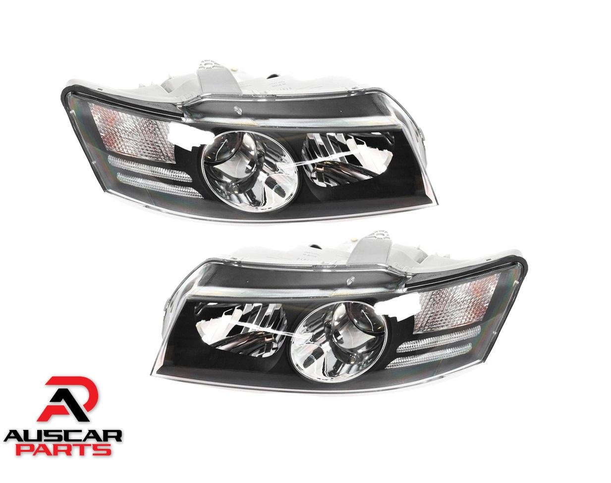Projector Black Headlights Pair For Holden Commodore VZ SS Calais HSV Crewman