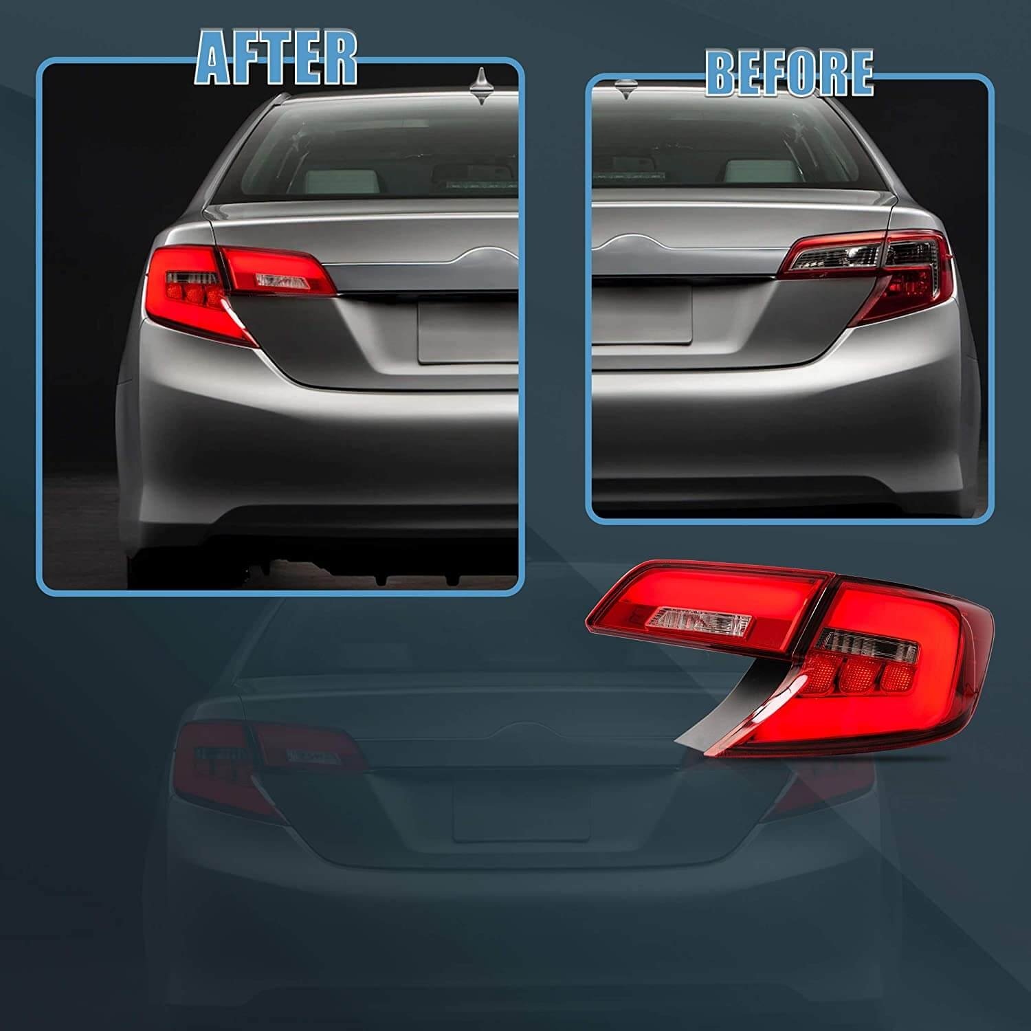 Pair VLAND Tail Lights For Toyota Camry 2012-2014 - Image 14