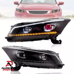 Pair VLAND Headlights LED Demon Eye For Honda Accord 2008-2012