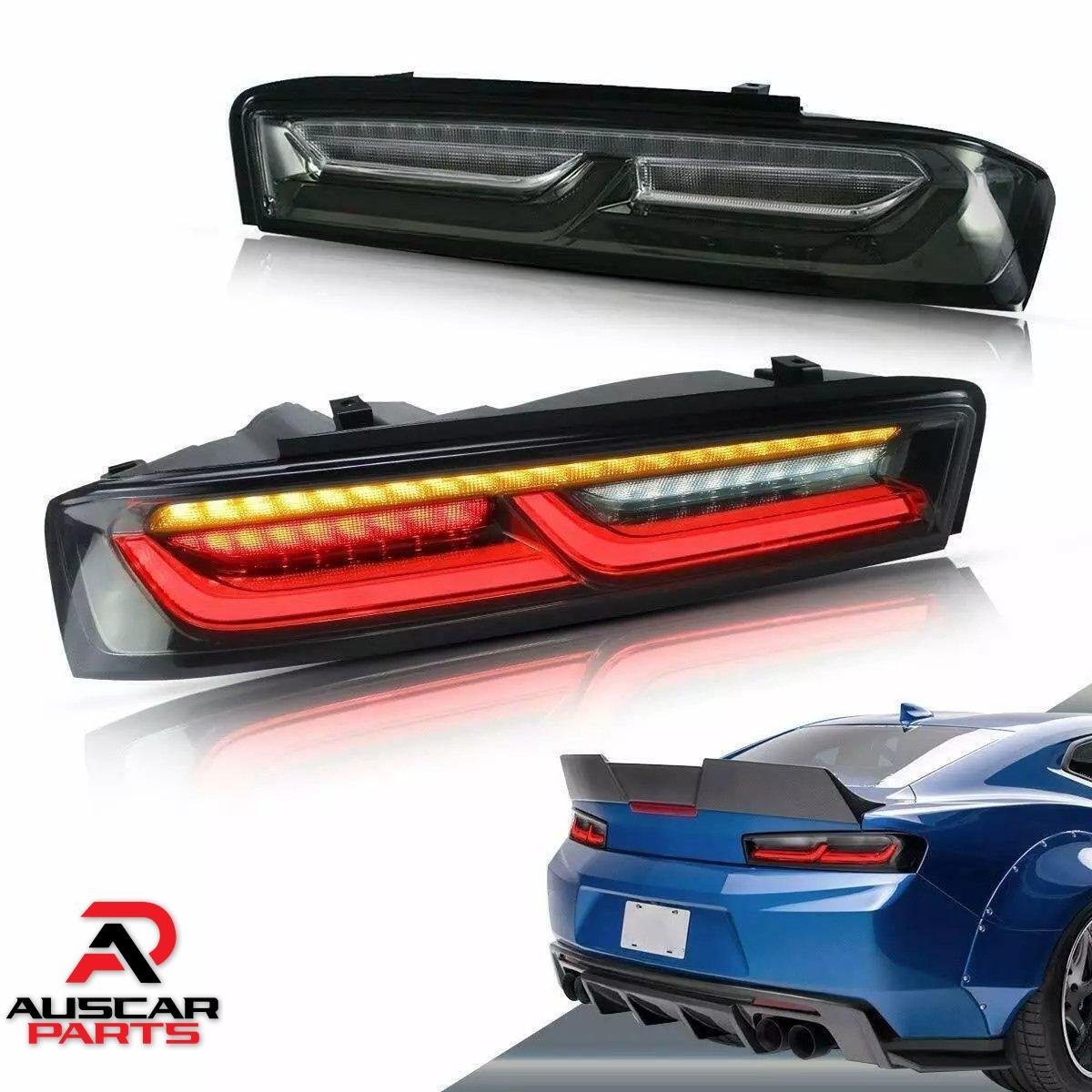 Pair VLAND Tail Lights For Chevrolet Chevy Camaro 2016-18 Sequential Turn Signals