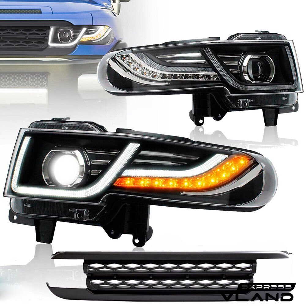 Silver VLAND Headlights For 2007 - 2015 Toyota FJ Cruiser Pair - Image 11