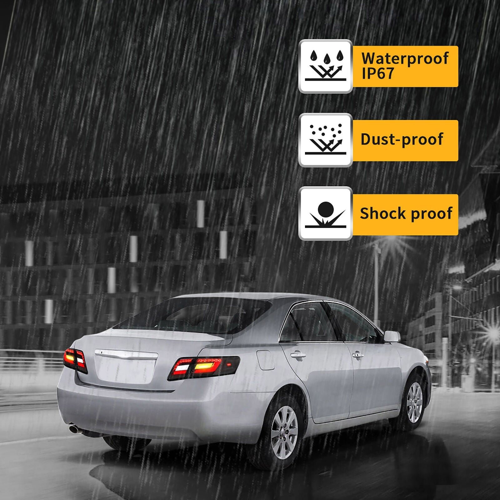 VLAND Tail Lights For Smoked Toyota Camry 2006 - 2011 Pair - Image 3