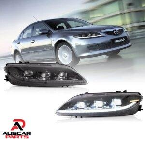 Pair Projector VLAND Headlights For Mazda 6 2003 - 2008