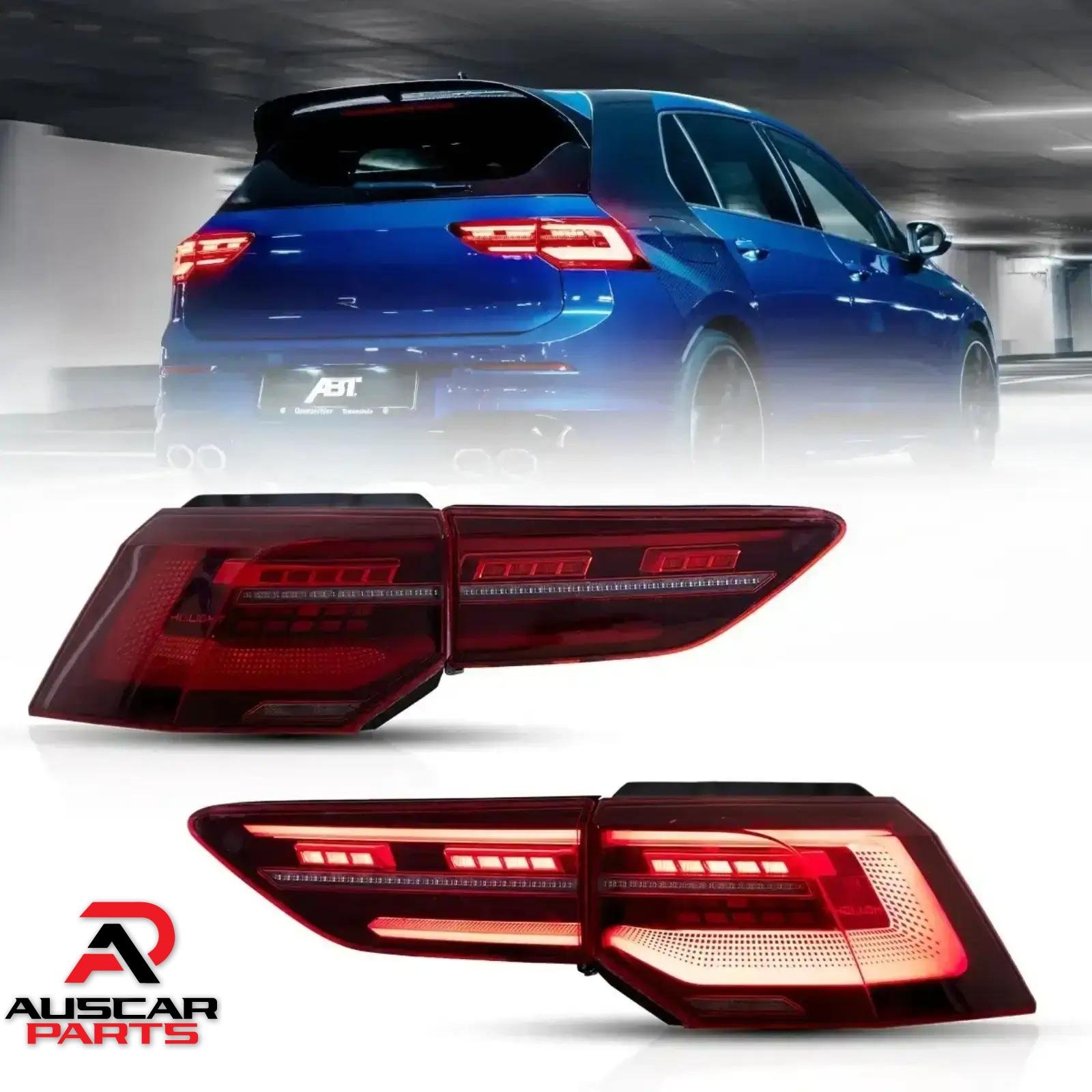 Pair VLAND Tail Lights for Golf MK8 Hatchback 2020 - 2023