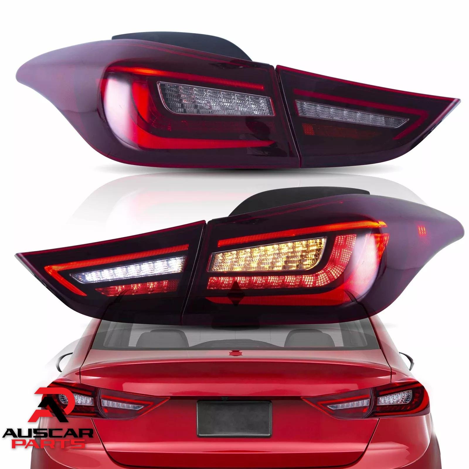 Pair VLAND Tail Lights For 2011 - 2016 Hyundai Elantra