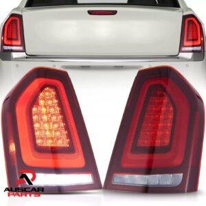 Pair VLAND  Tail Lights Red For 2011-2014 Chrysler 300 W/Startup Animation
