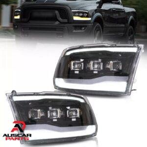 Pair Clear VLAND Headlights Assembly For 2009-2018 Dodge RAM 1500 2500 3500