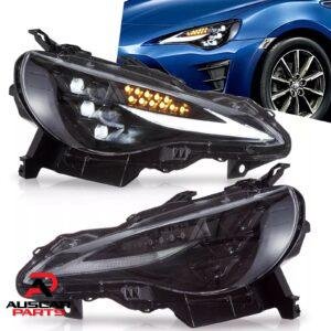 Pair VLAND LED Projector Headlights For Toyota 86 Subaru BRZ 2012-20