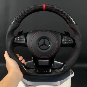 Mercedes Benz C63 AMG carbon fiber steering wheel