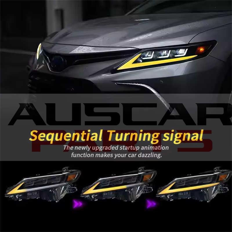 Headlights for Toyota Camry 2018-2022 XLE Ascent SX XV70 - Image 2