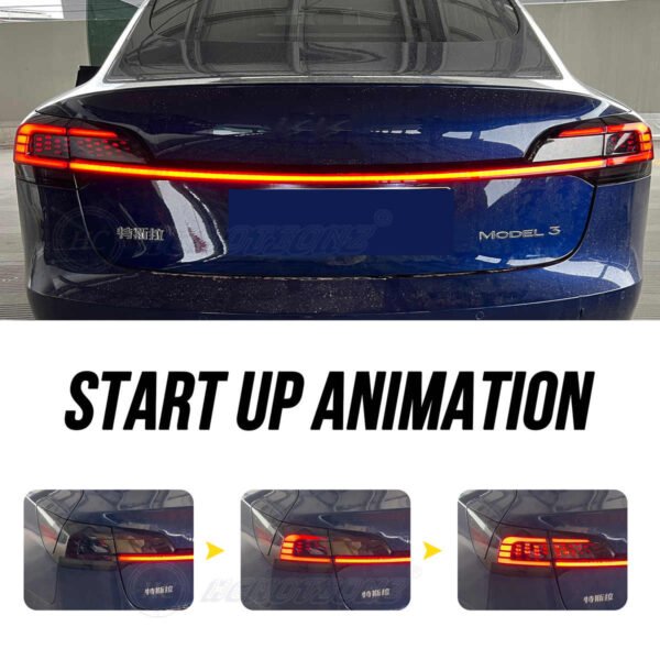 Tail Light for Tesla 2017-2021 Model 3 with Start up Animation - Image 7