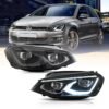 VLAND Headlights for 14-19 VW Golf MK7 LED Dual Beam Projector
