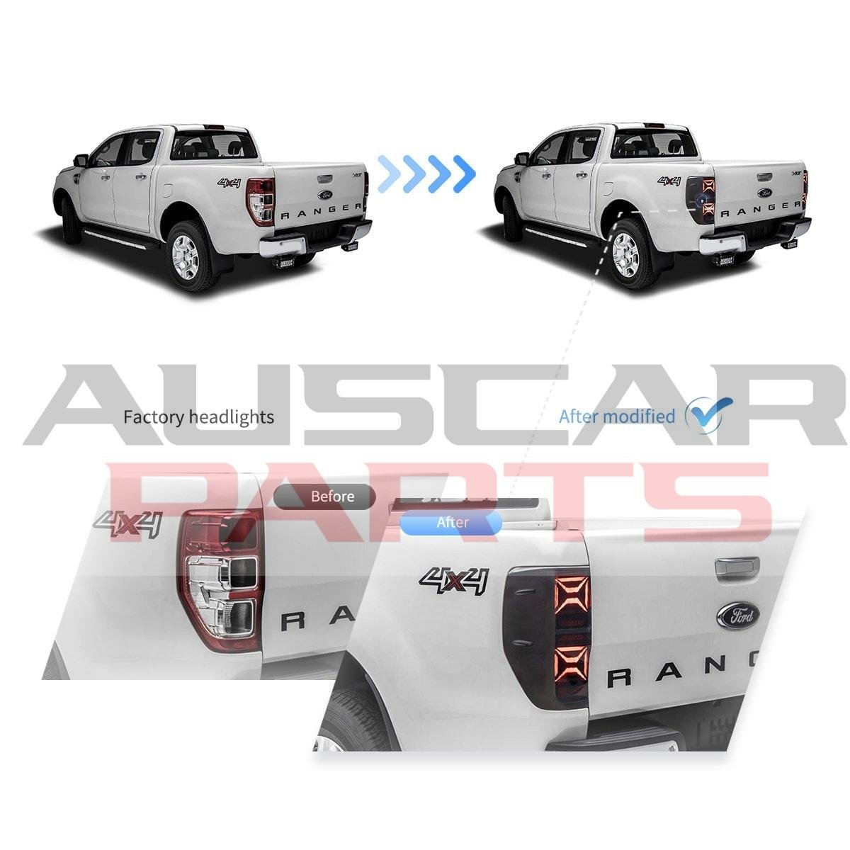 VLAND Tail Lights LED For Ford Ranger PX MKII Base XL 2012-2018 With Sequential - Image 14