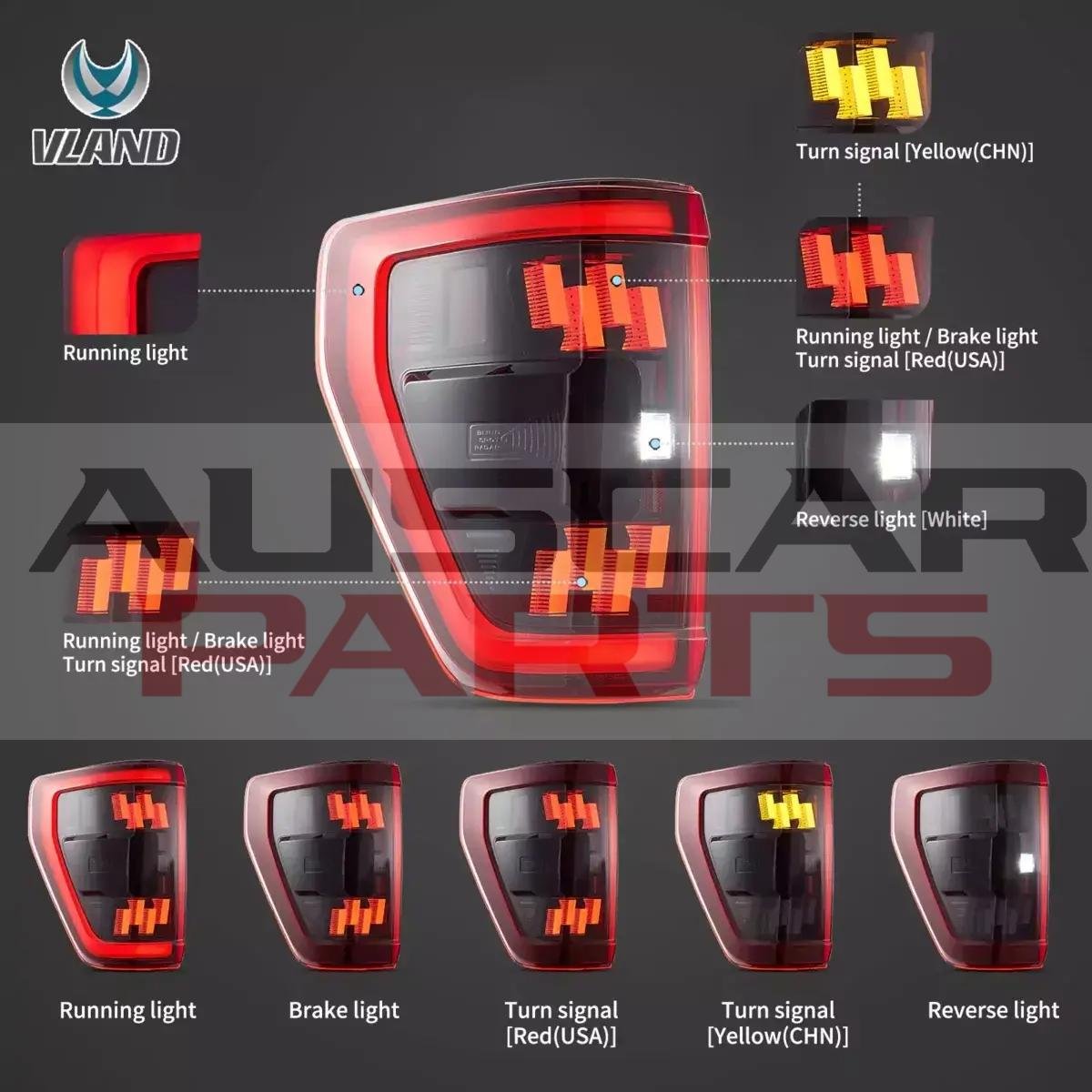 VLAND Tail Lights for 21-24 Ford F150 - Image 5