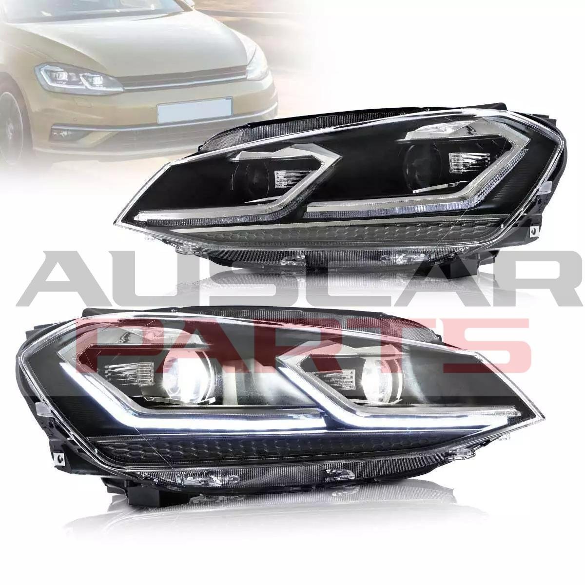 VLAND FULL LED Headlights For 2014-2017 VW Golf 7 MK7 (No Bulbs Required) - Image 10