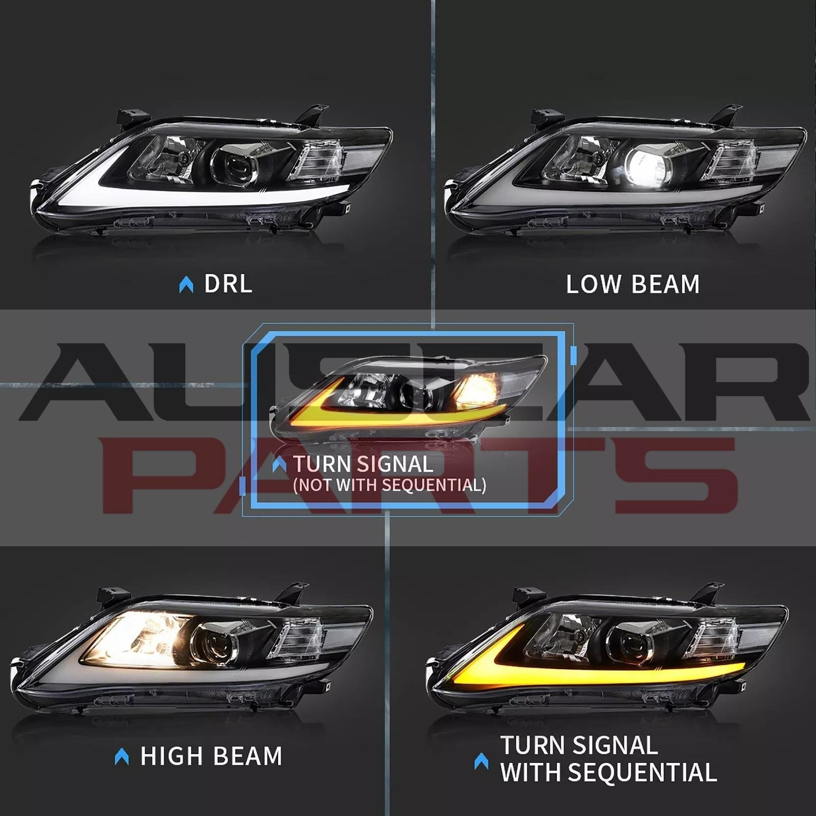 VLAND LED Projector Headlights For 2010-2011 TOYOTA CAMRY - Image 4