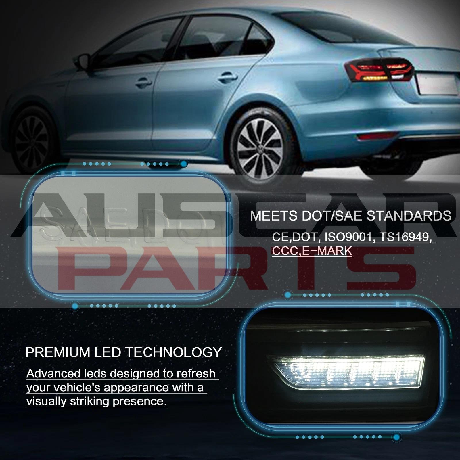 VLAND 2011-2014 Volkswagen Jetta MK6 Tail Lights With LED Sequential - Image 20