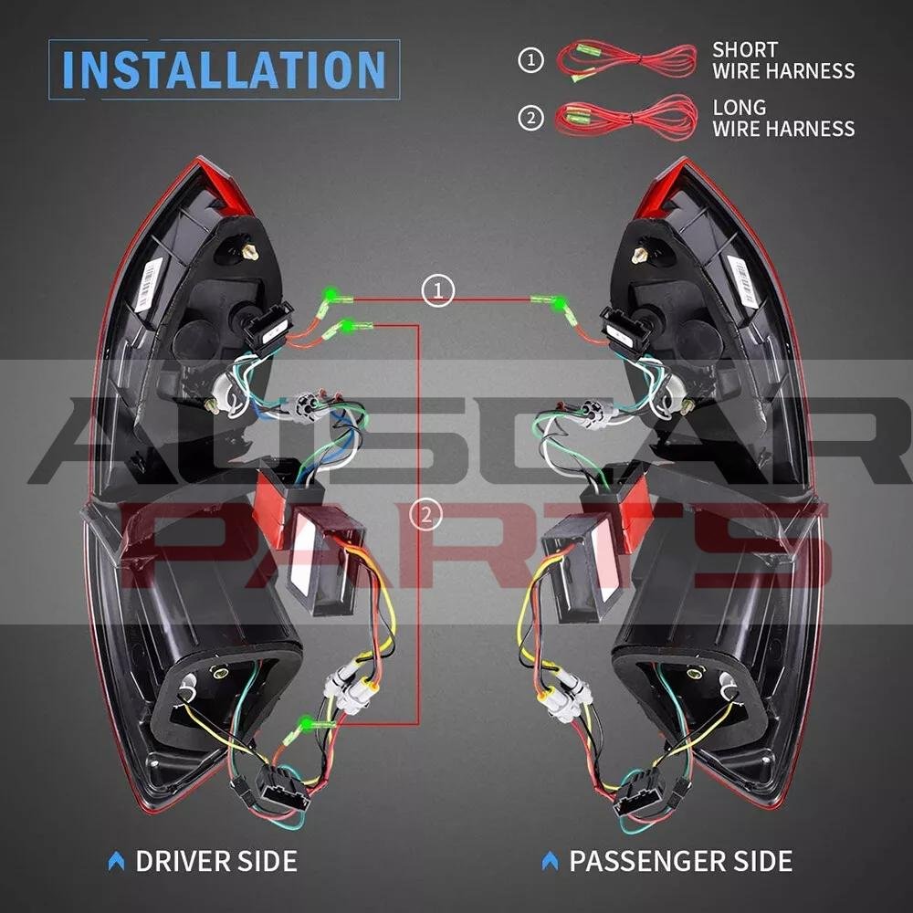 VLAND 2011-2014 Volkswagen Jetta MK6 Tail Lights With LED Sequential - Image 6
