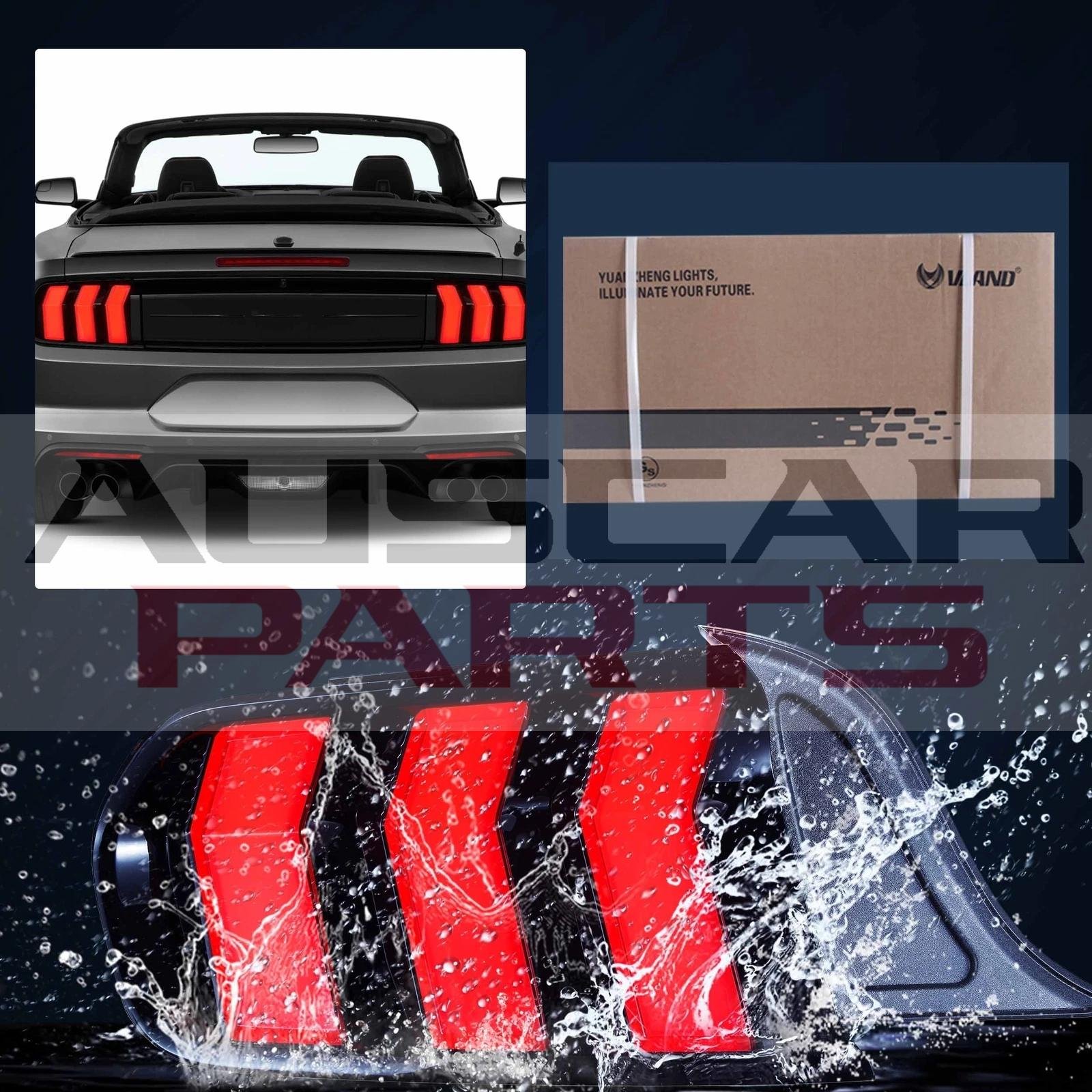 VLAND Tail Lights 2015-2023 Ford Mustang S550 Upgrade W/5 Modes LED Turn Signals - Image 19