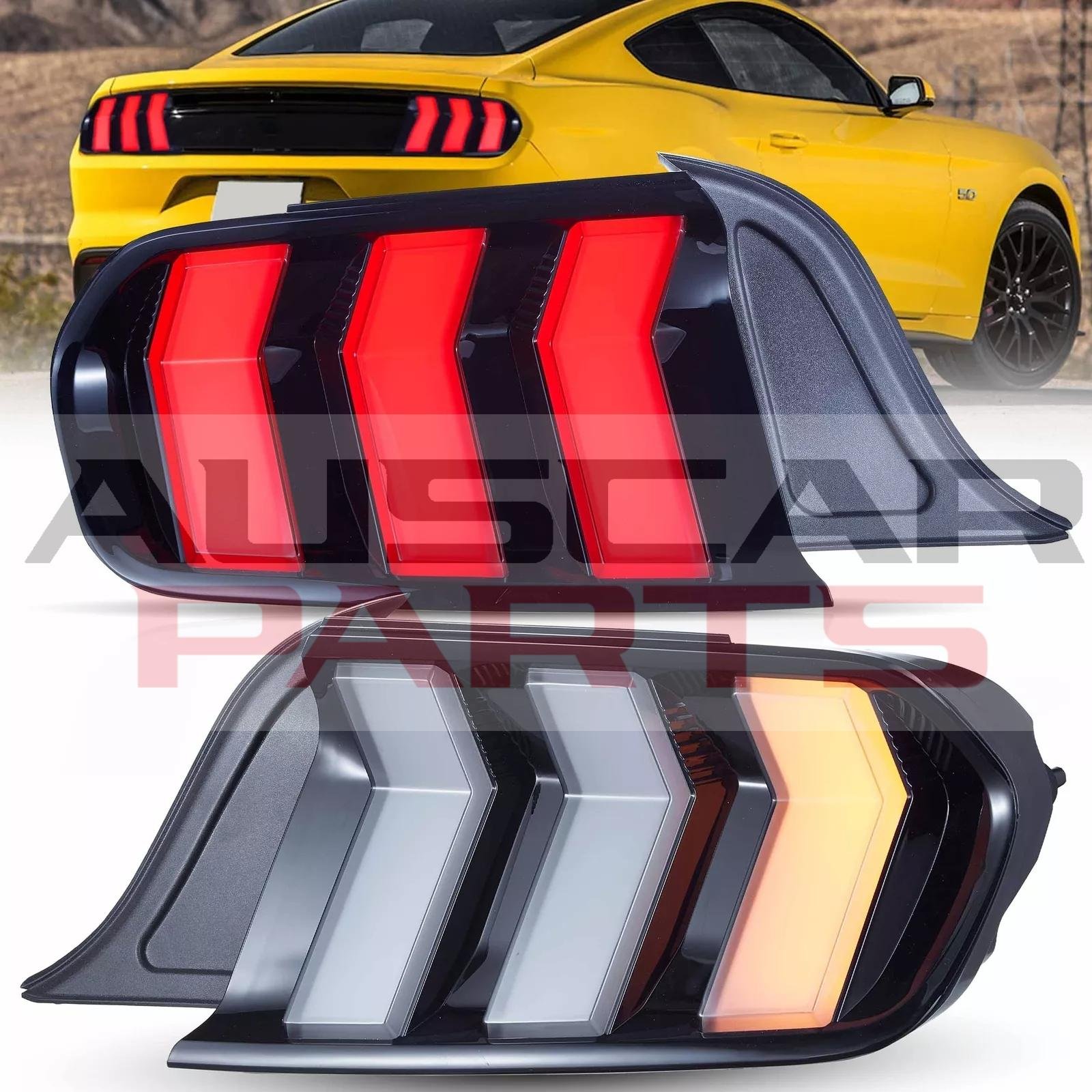 VLAND Tail Lights 2015-2023 Ford Mustang S550 Upgrade W/5 Modes LED Turn Signals