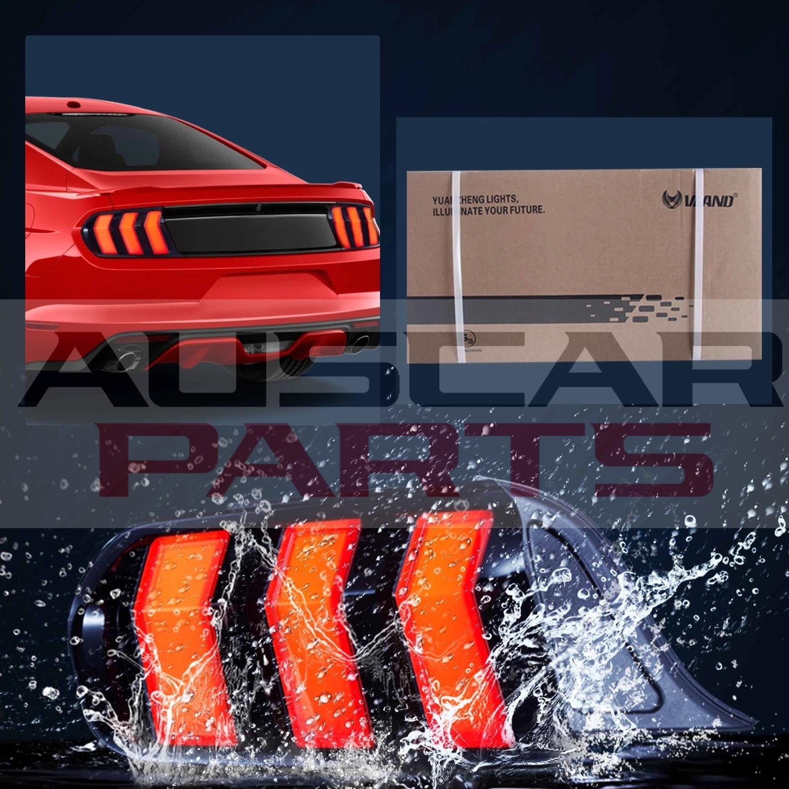 VLAND Tail Lights 2015-2023 Ford Mustang S550 Upgrade W/5 Modes LED Turn Signals - Image 6