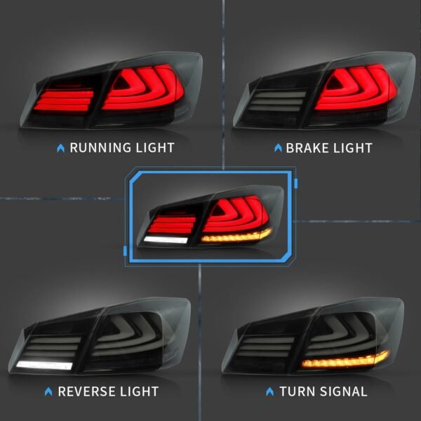VLAND LED Tail Lights for 13-17 Honda Accord 9th Gen Sedan - Image 2
