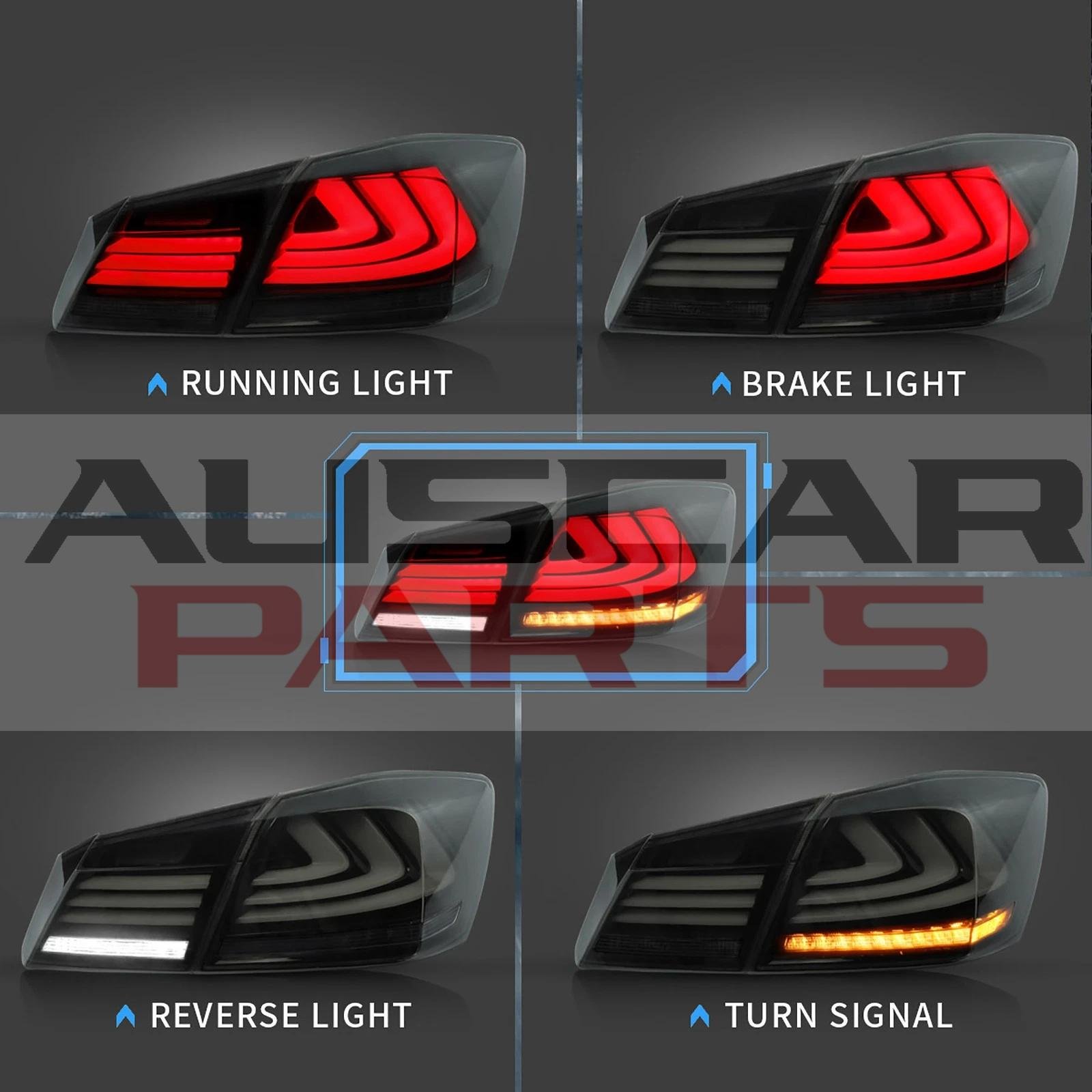 VLAND LED Tail Lights for 13-17 Honda Accord 9th Gen Sedan - Image 2