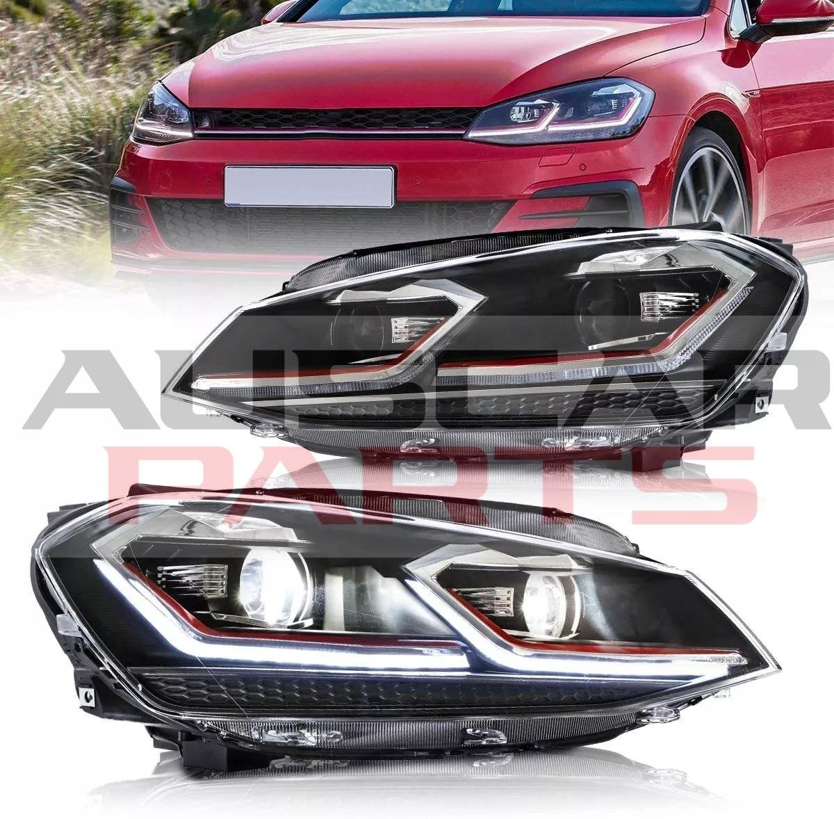 VLAND FULL LED Headlights For 2018-2021 VW Golf 7.5 MK7.5 (No Bulbs Required) - Image 7