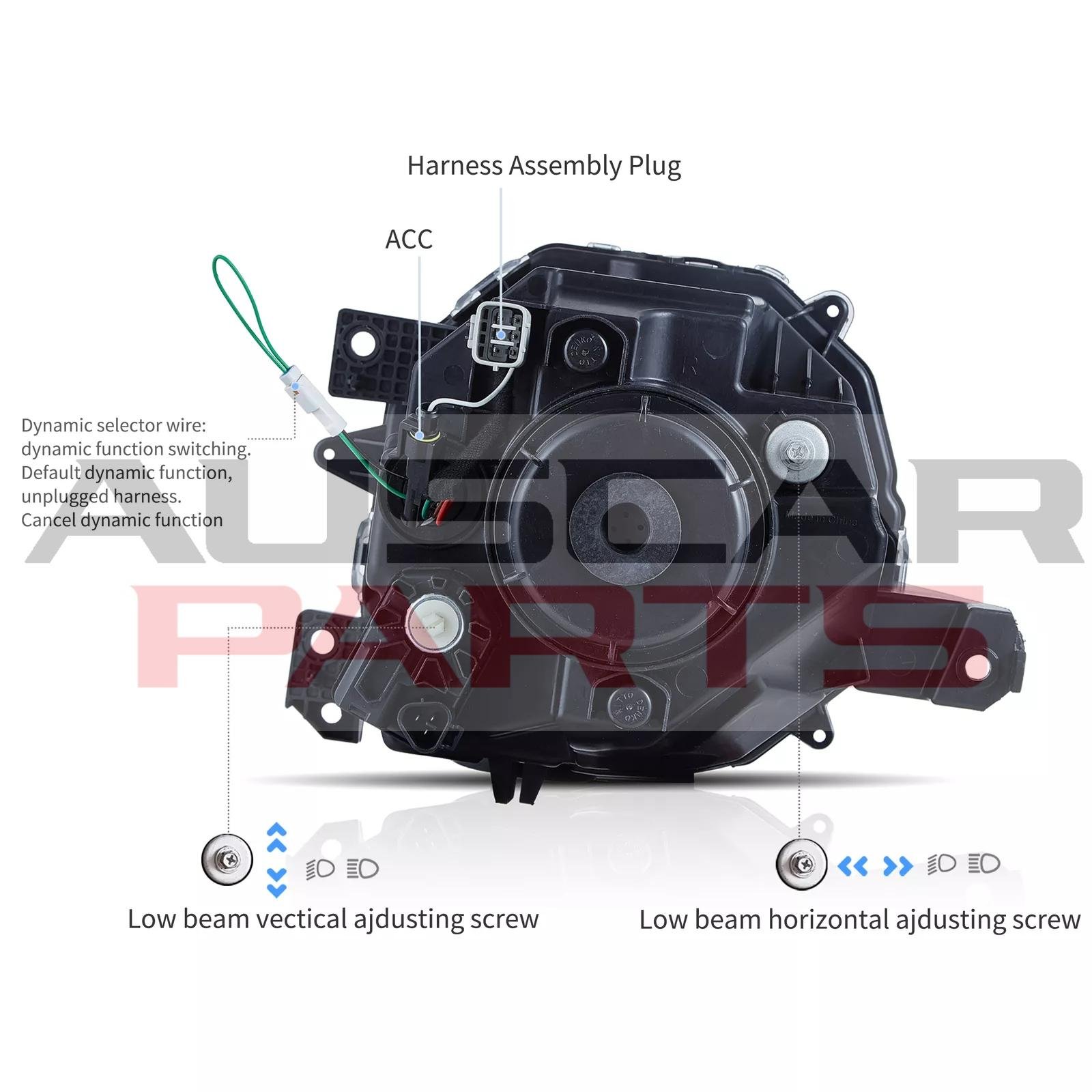 VLAND Headlights for 19-23 Suzuki Jimny Full LED Dual Beam Projector Upgrade - Image 9