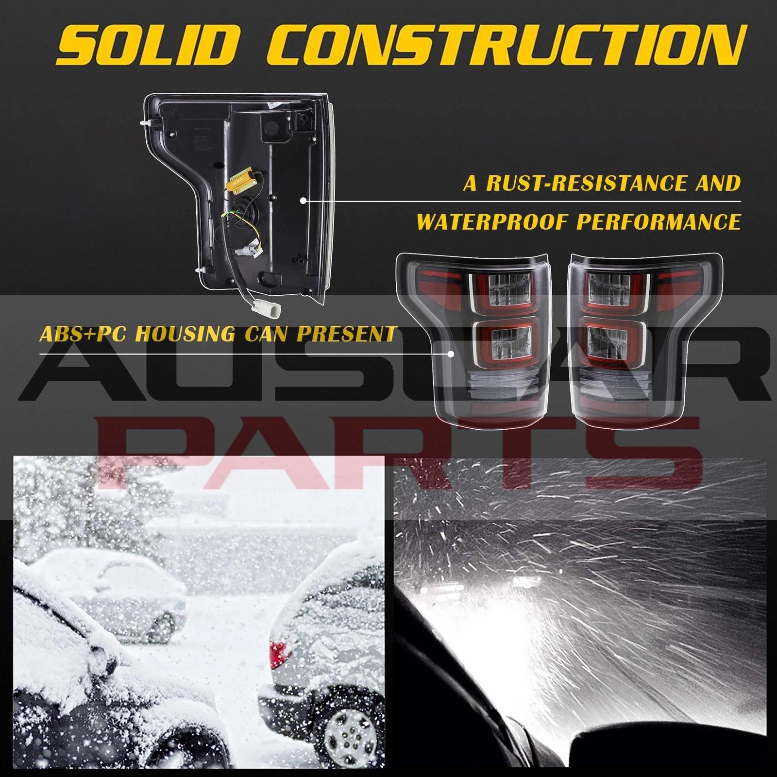 VLAND Tail Lights for Ford F150 15-20 13th Gen (P552) With Sequential Turn Signal - Image 8