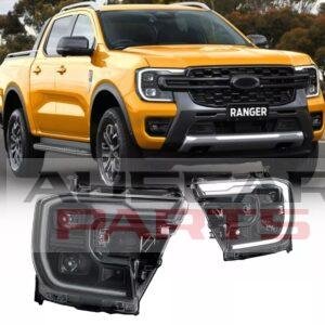 VLAND Full LED Headlights w/Sequential For Ford Ranger PX T9 2022-2025 Lamp Pair