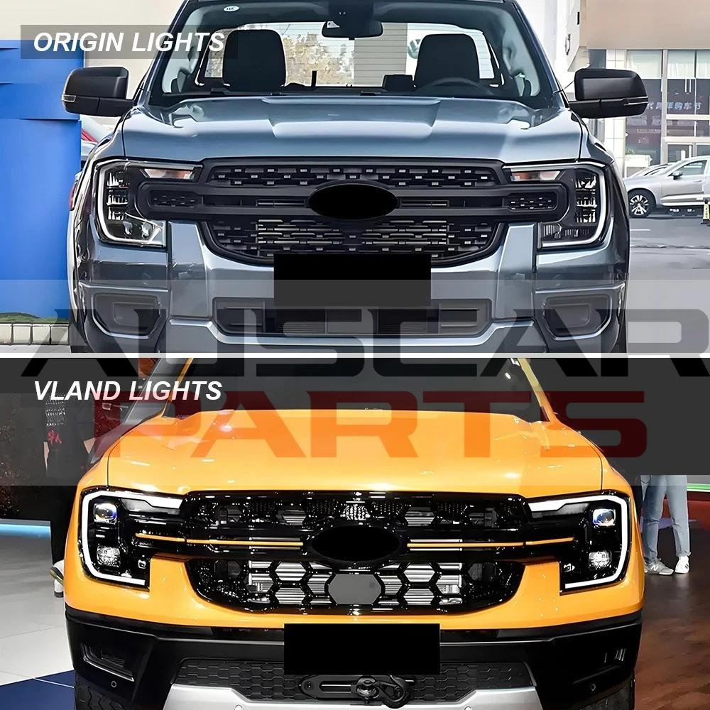 VLAND Full LED Headlights w/Sequential For Ford Ranger PX T9 2022-2025 Lamp Pair - Image 3