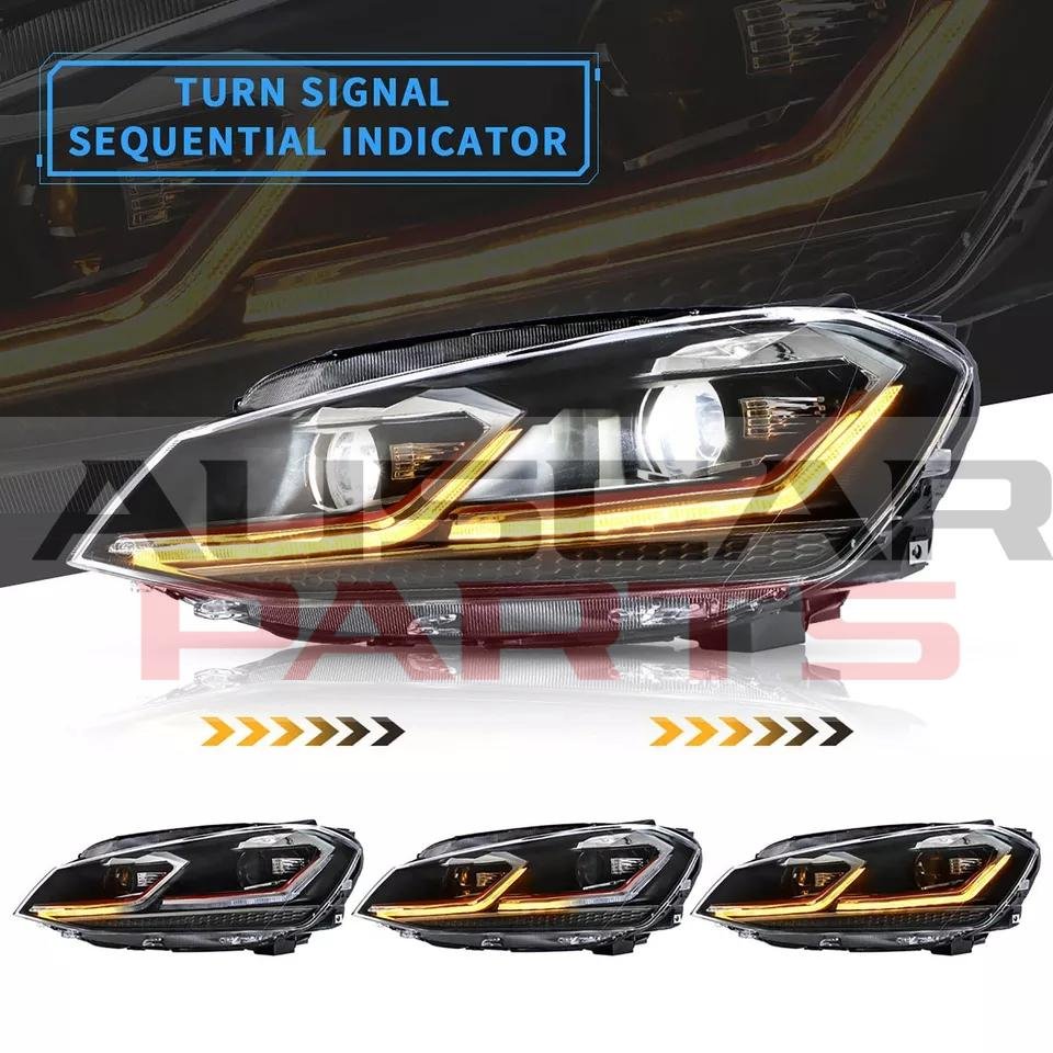 VLAND FULL LED Headlights For 2018-2021 VW Golf 7.5 MK7.5 (No Bulbs Required) - Image 12