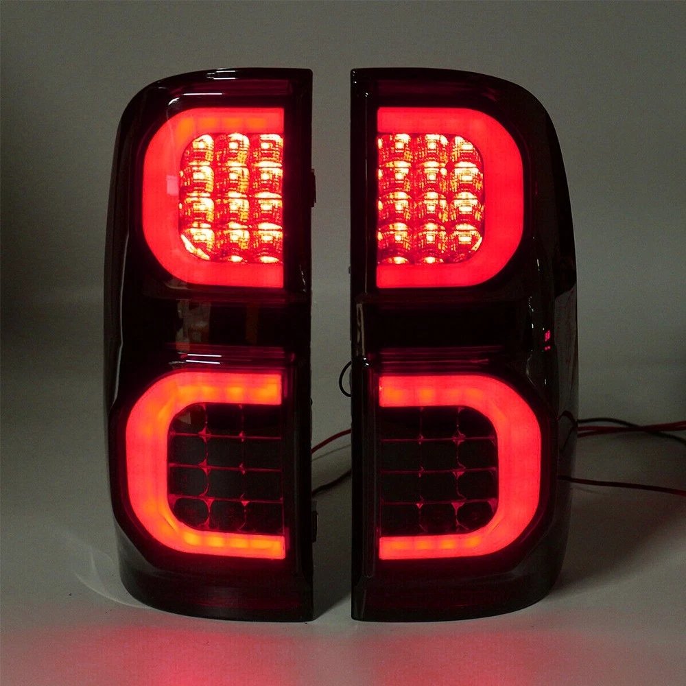 Toyota Hilux N70 Smoked Tail Lights 2004 - 2014 Pair - Image 9