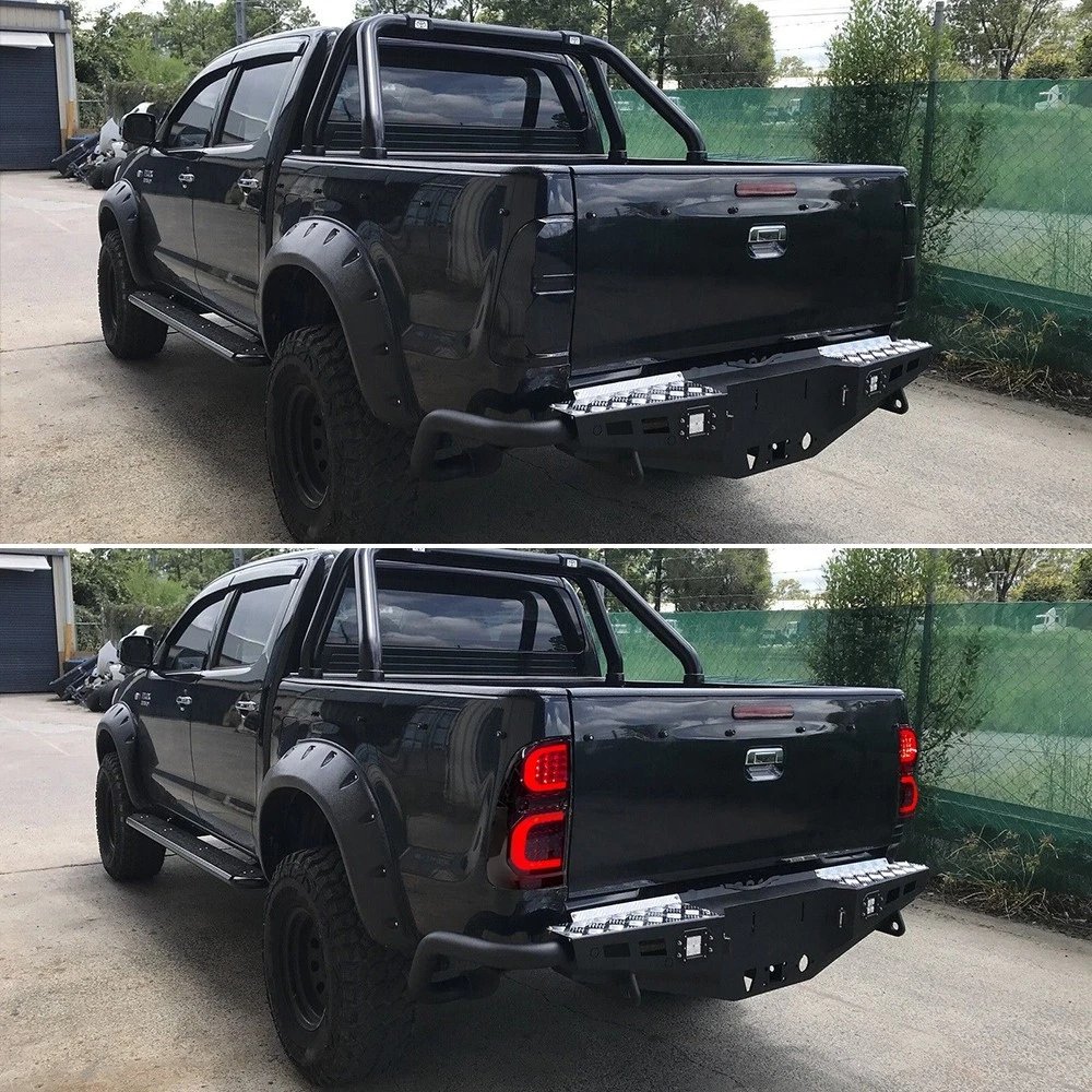 Toyota Hilux N70 Smoked Tail Lights 2004 - 2014 Pair - Image 6