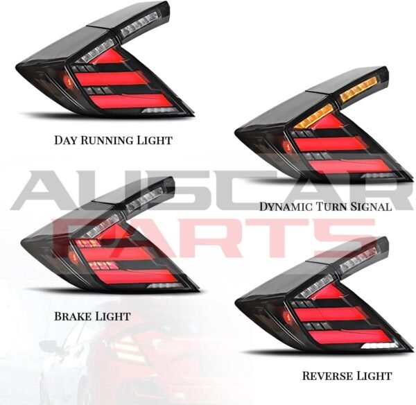 VLAND Tail lights for Honda Civic 10Th Gen Hatchback Type R FK7 FK8 ...