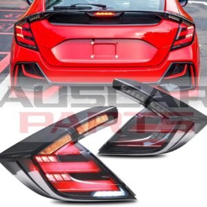 VLAND Tail lights for Honda Civic 10Th Gen Hatchback Type R FK7 FK8 2016-2021 Tail Lamp With Sequential Signal, DRL Start UP Animation
