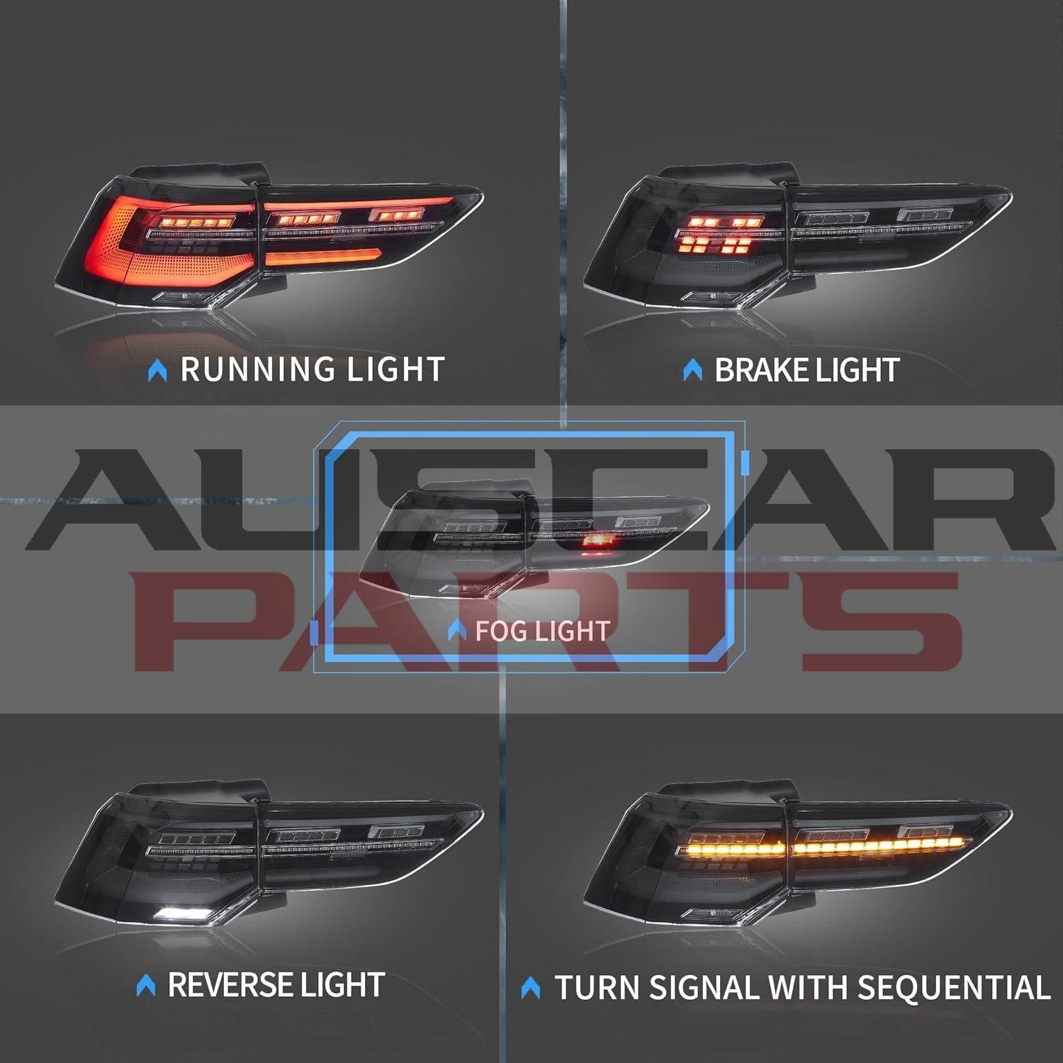 Pair VLAND Tail Lights for Golf MK8 Hatchback 2020 - 2023 - Image 10