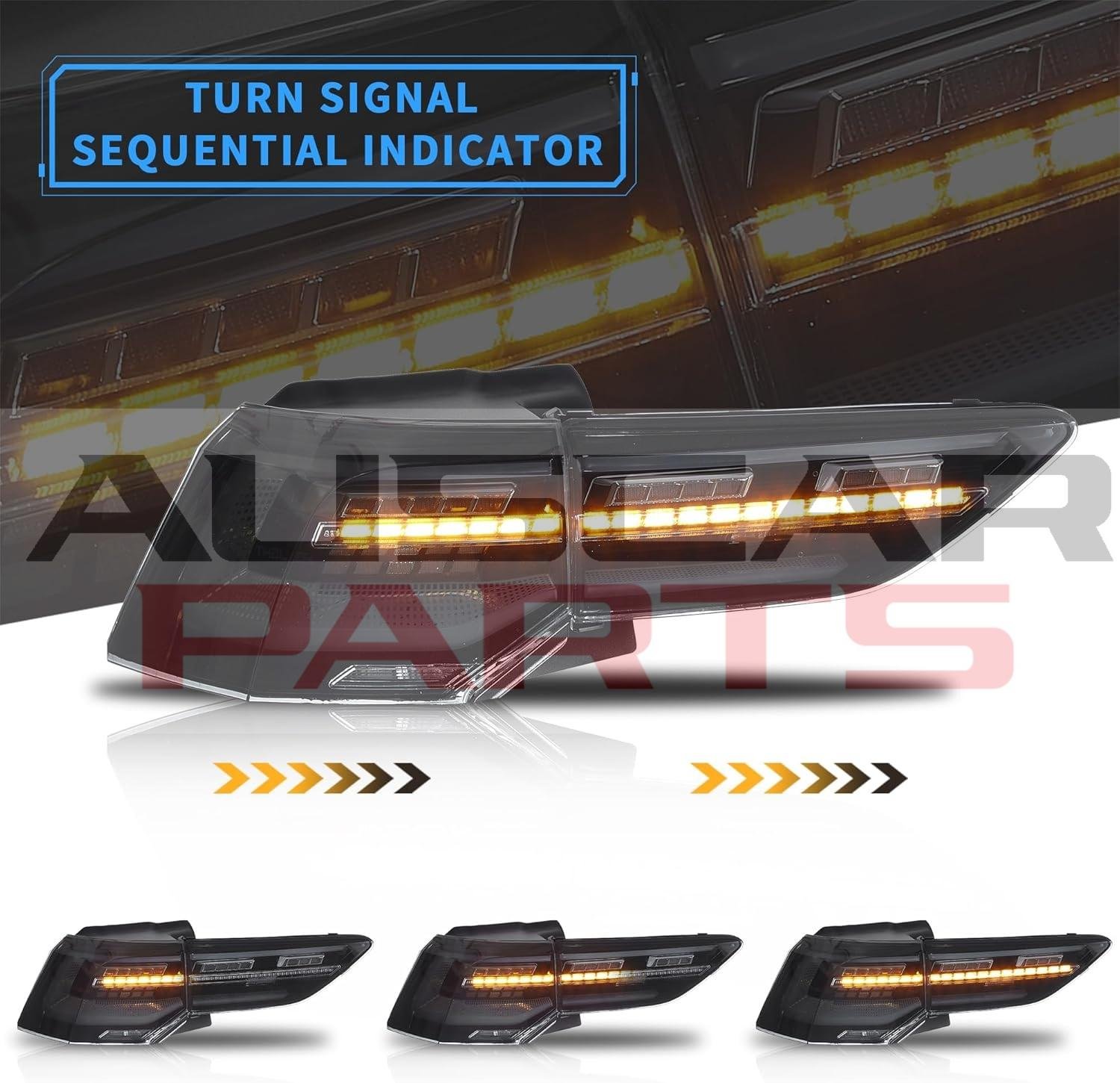 Pair VLAND Tail Lights for Golf MK8 Hatchback 2020 - 2023 - Image 13