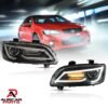 Pair VLAND Headlights for Holden VE Commodore Series 2 LED DRL Sequential Indicator