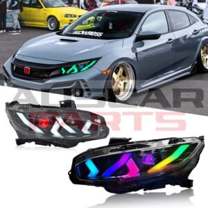 RGB Headlights for Honda 10th Gen Civic 2016-2021 Sedan Hatchback Si Type R