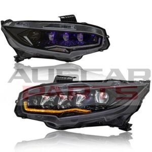 RGB Headlight for Honda Civic 10th Gen Sedan Hatchback 2016 - 2022