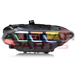 LED RGB Headlamp for Ford Mustang 2015-2017 2018 - 2022