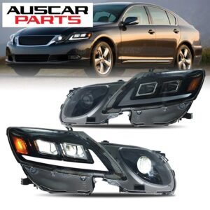 LED Headlights for 2006-2011 Lexus GS300 GS350 GS430 GS460 GS450h 3rd Gen Car Front Lamps 6000k Color