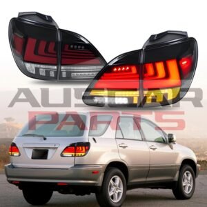 LED Tail Lights for Lexus RX 330 1998-2002 350 400h with DRL & Start up Animation